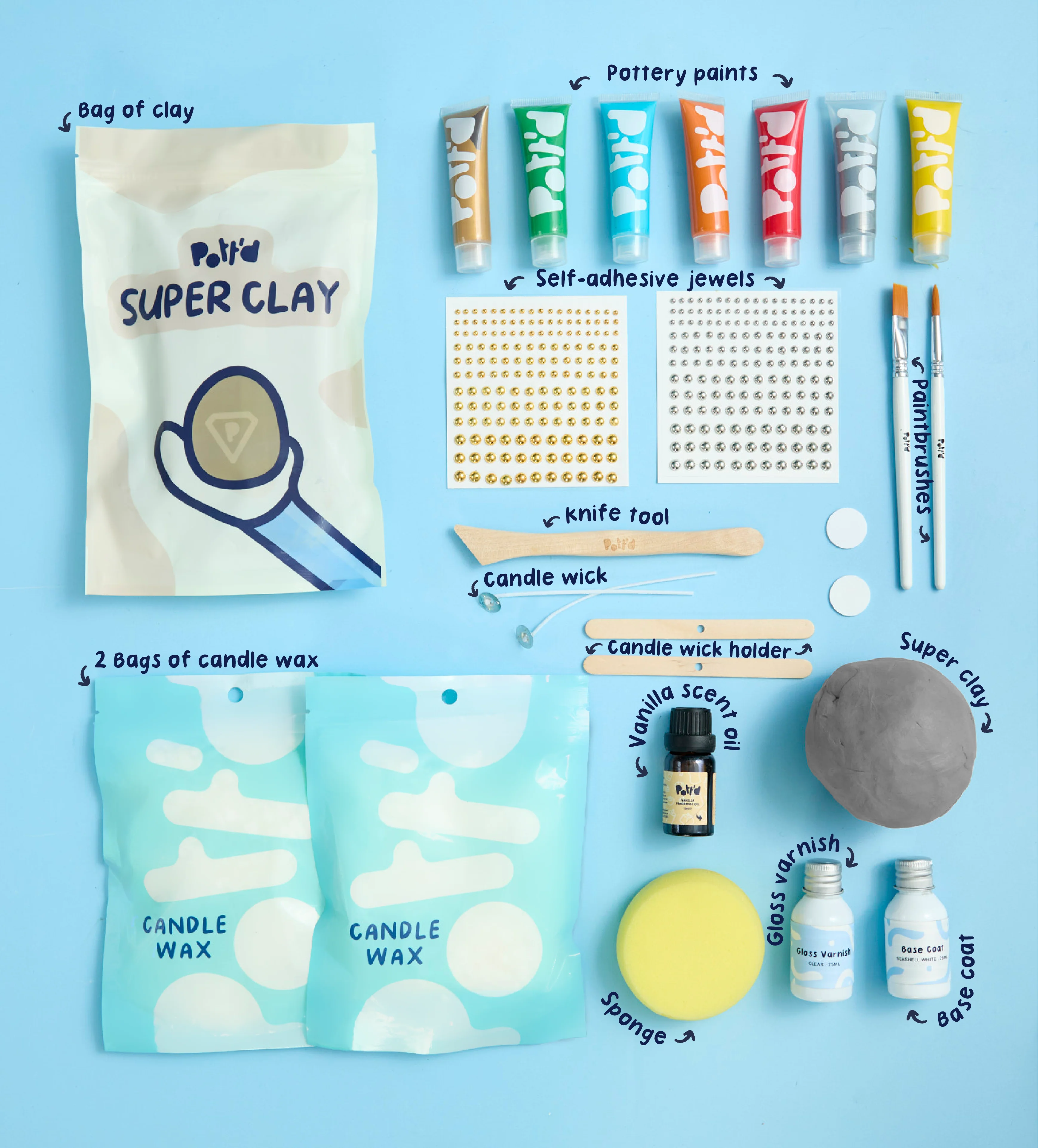 Diwali Candle & Clay Kit - Image 4