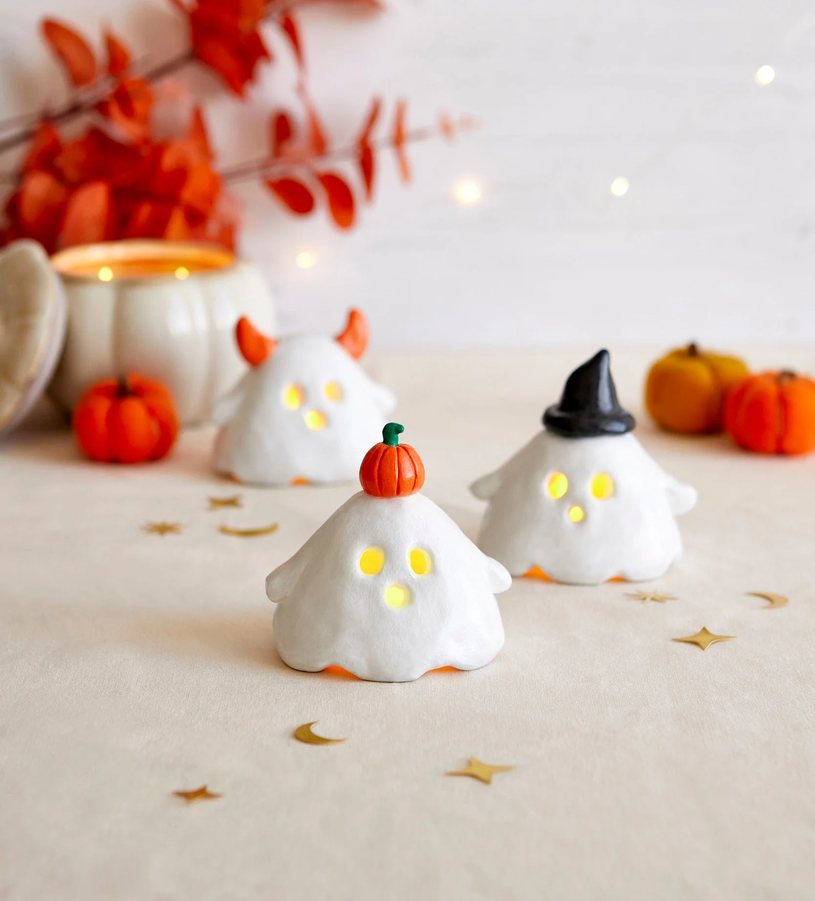 Halloween Mini Ghost Tealight Holders - Image 8