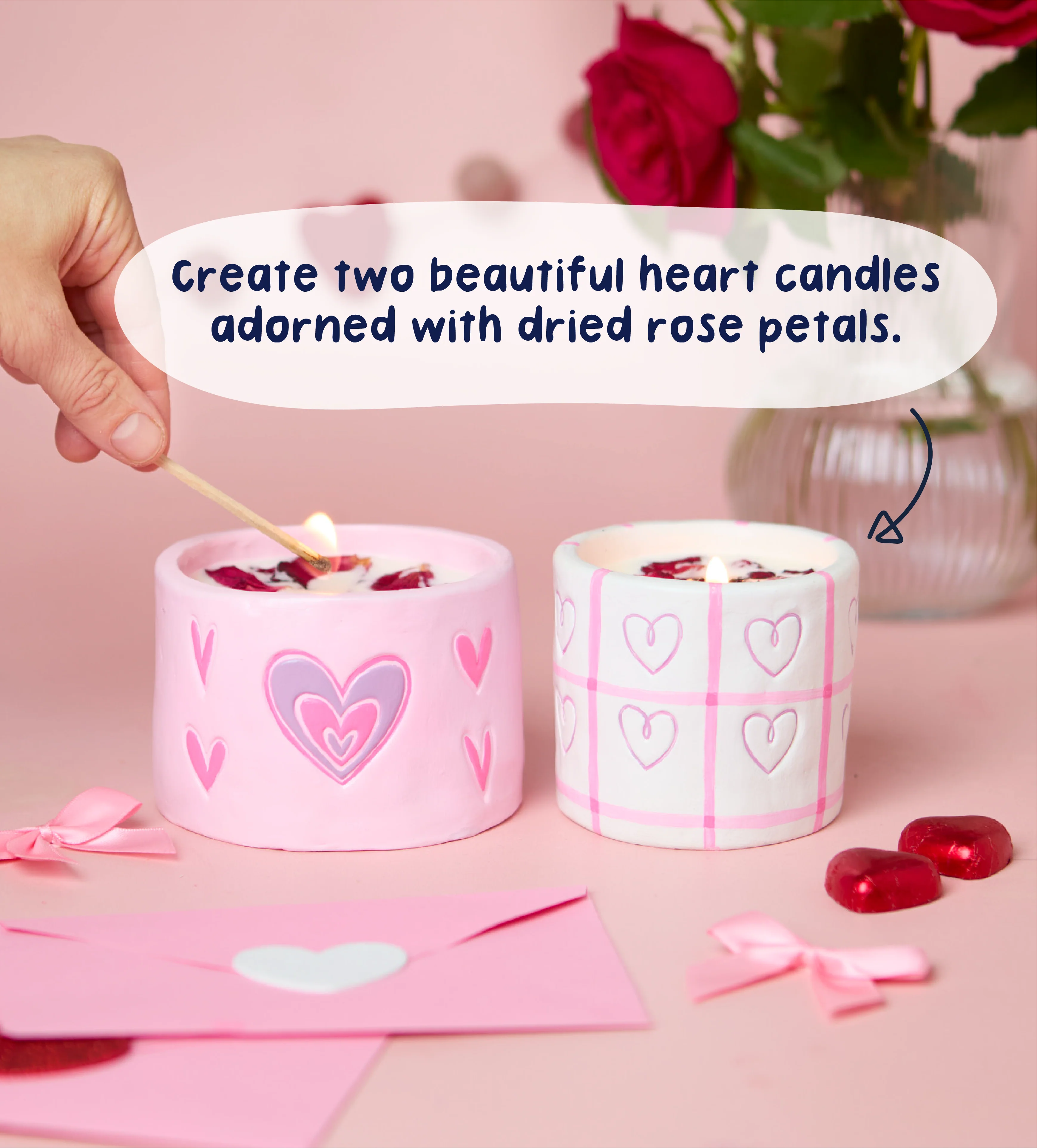 Love Heart Candle Making Kit - Image 2