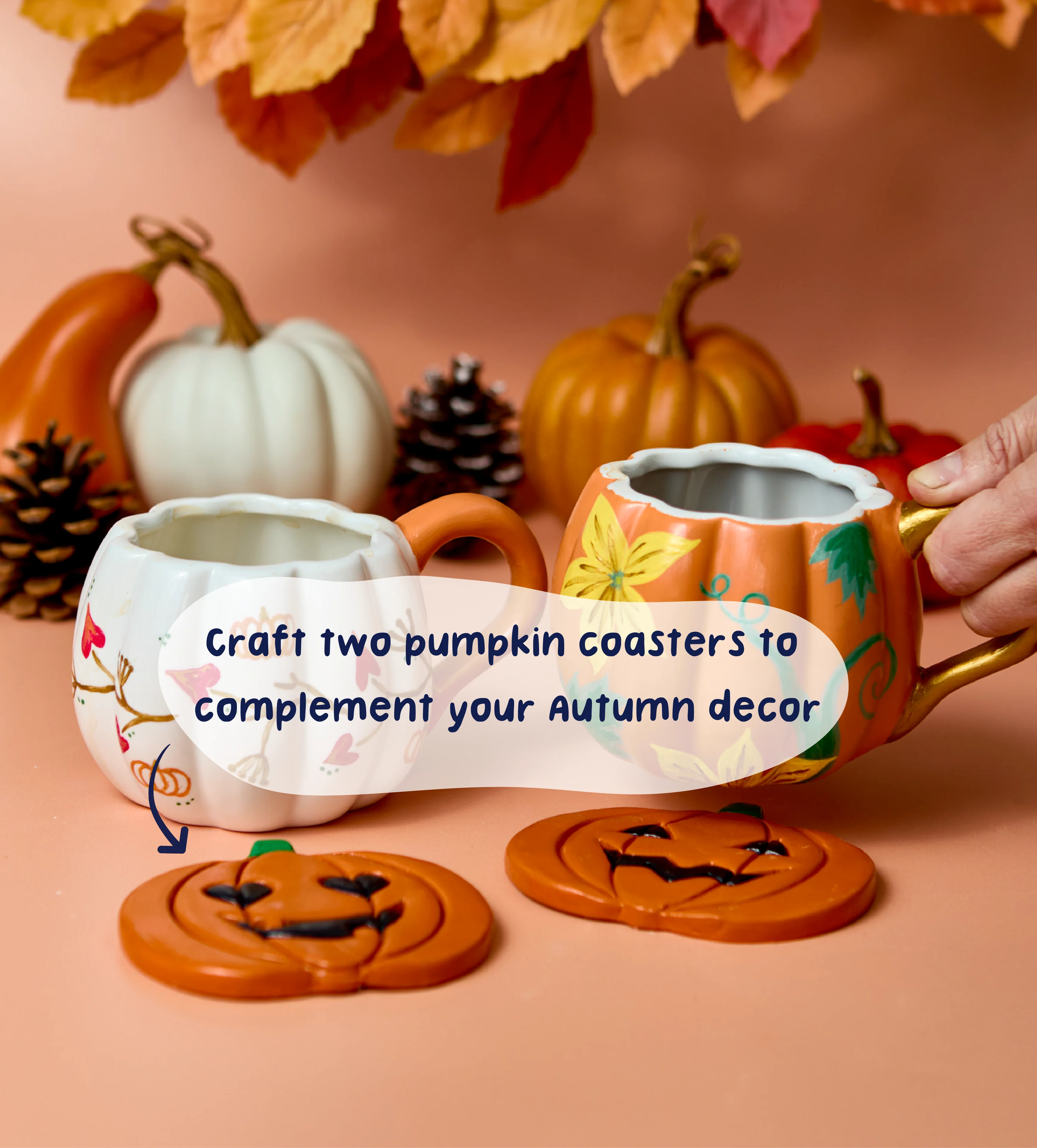 Pumpkin Coaster Clay Kit - Image 2