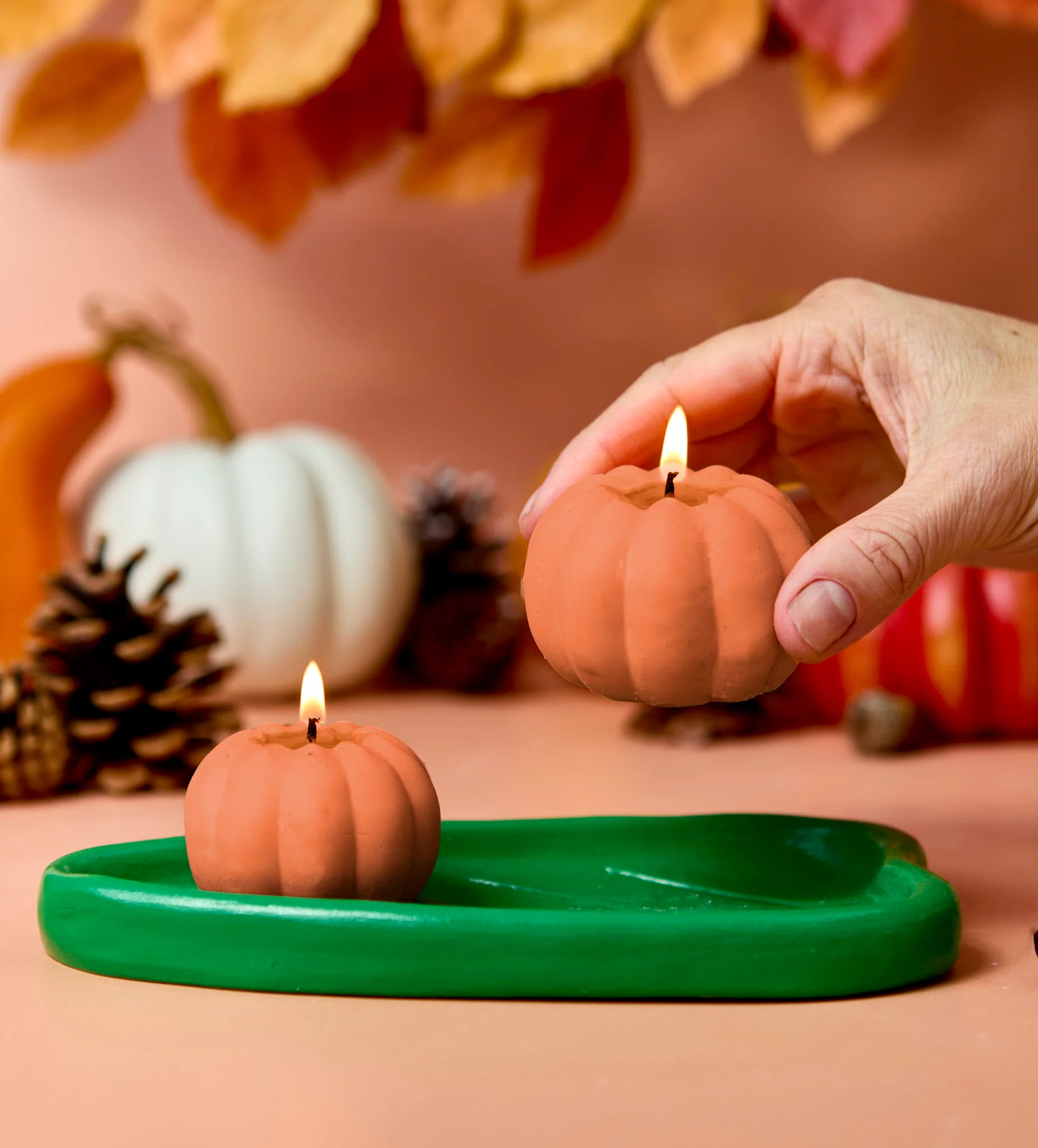 Pumpkin Creative Candle & Clay Kit - Image 2