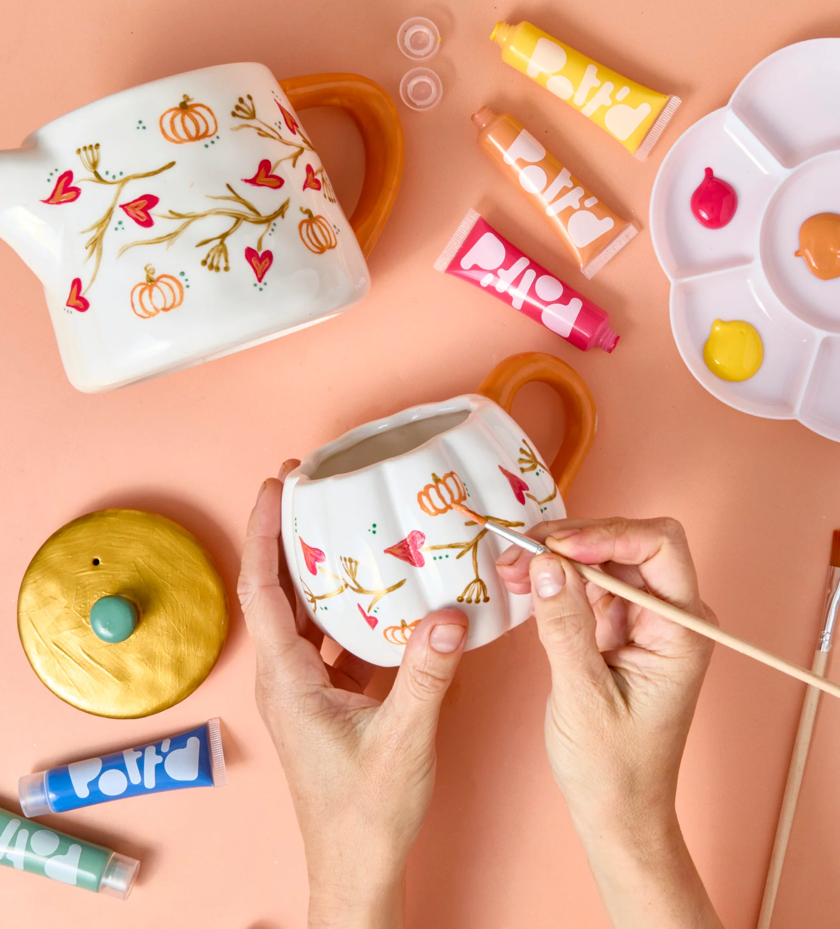 Pumpkin Paint-a-Mug x2 - Image 9