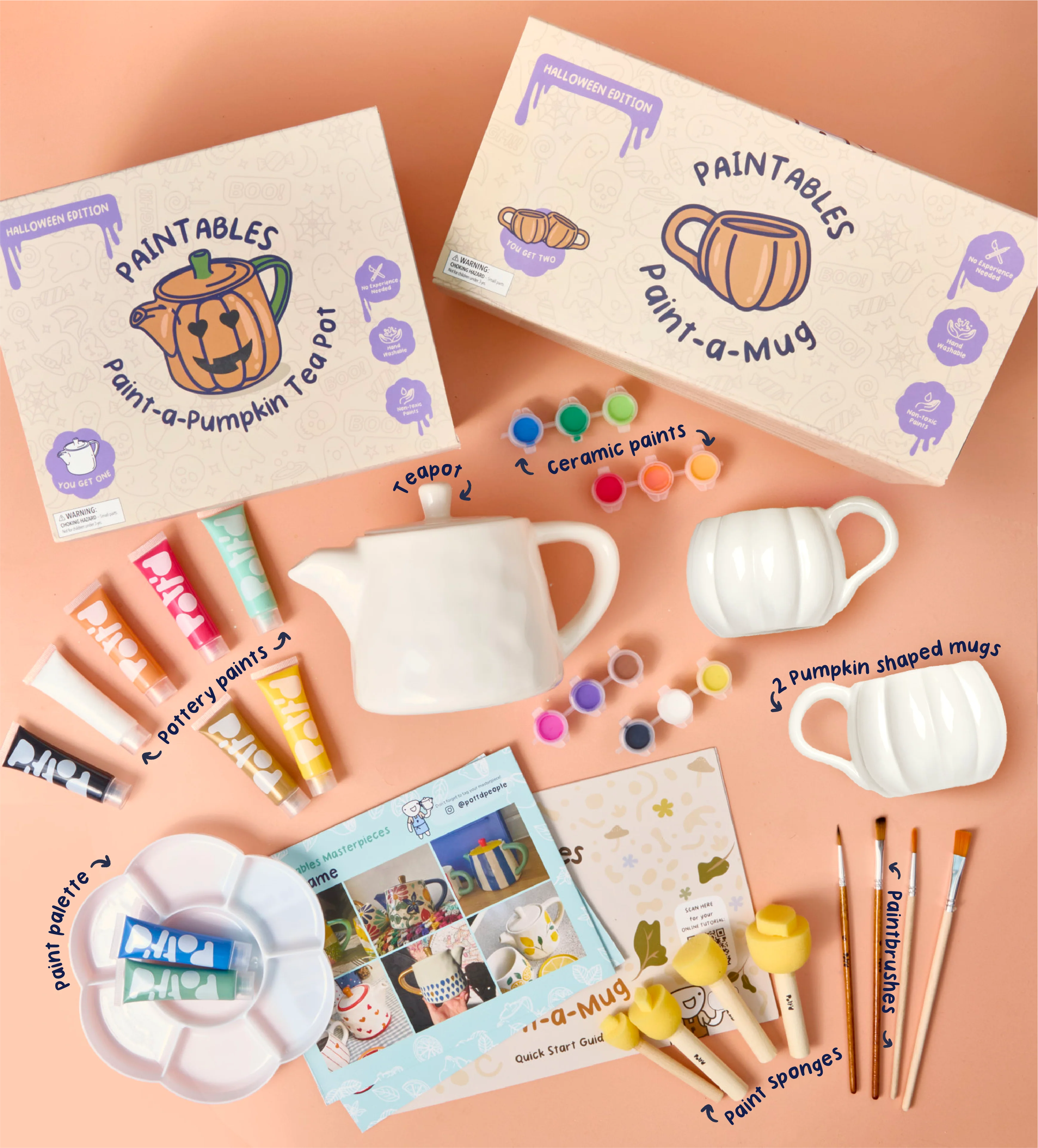 Halloween Pumpkin Paint-a-Mug x2 - Image 12