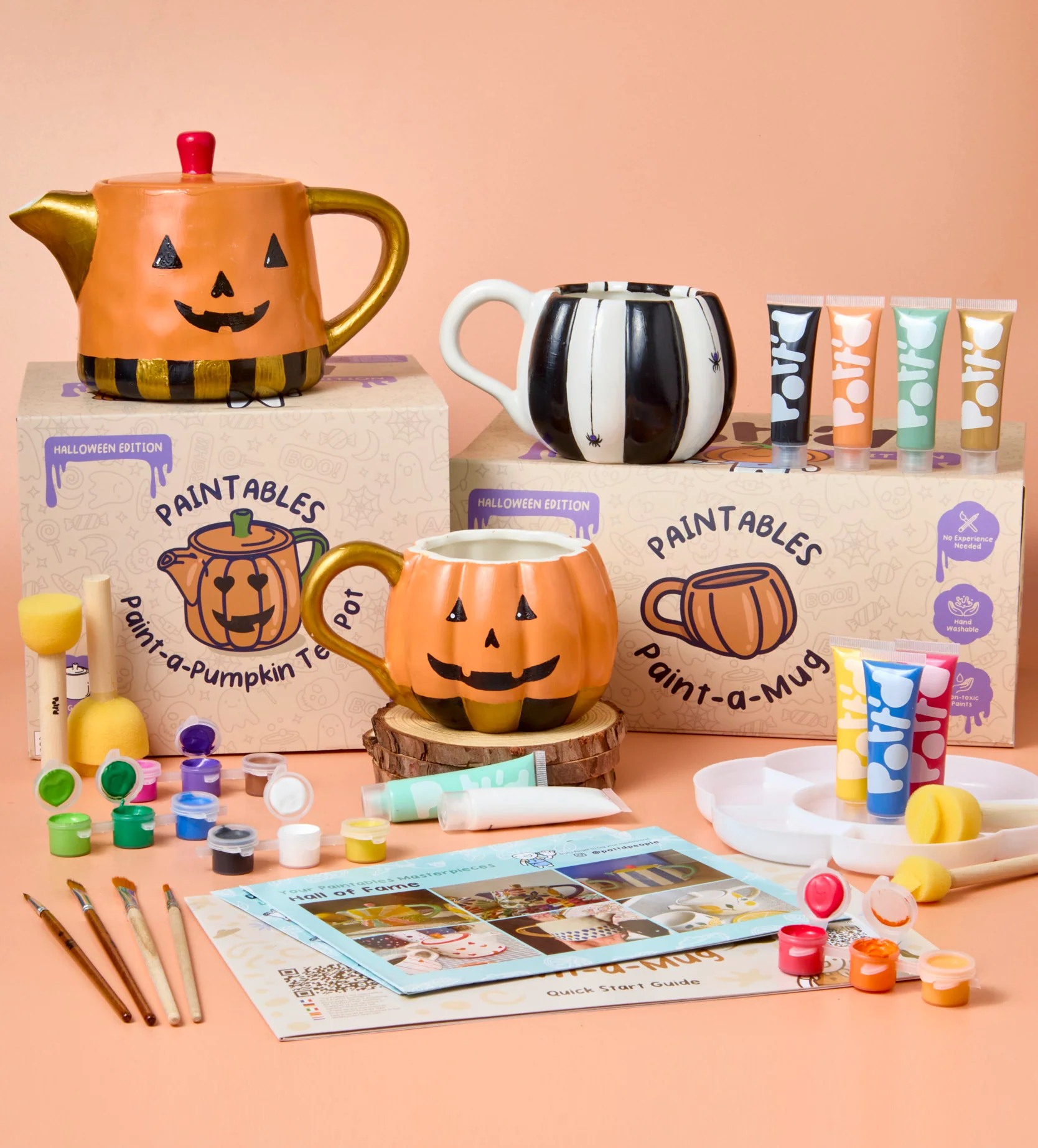 Halloween Pumpkin Paint-a-Mug x2 - Image 9
